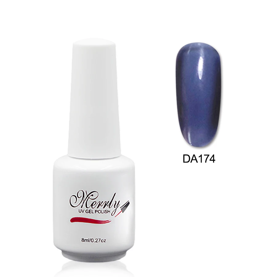 Merrly 15 цветов глянцевый отмачиваемый УФ Гель лак цветное стекло Полупостоянный
