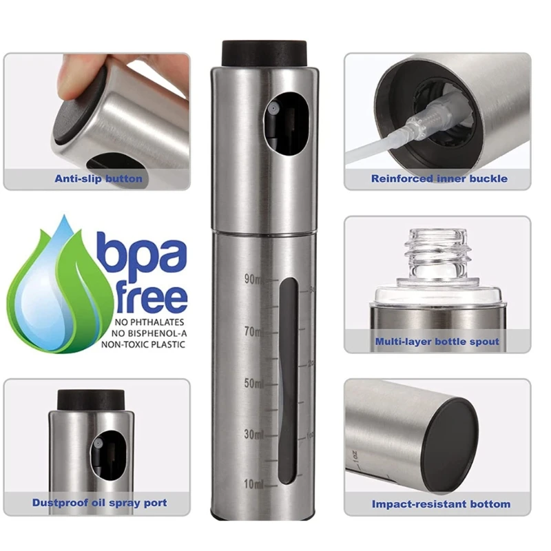 Набор для распыления масла комплект из 4 бутылочек приготовления салата