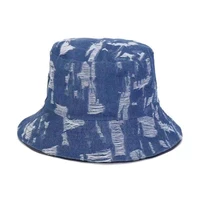 new solid color cowboy fishermans hat women denim panama bucket hat outdoor sun hat section lovers fashion wild hats casquette