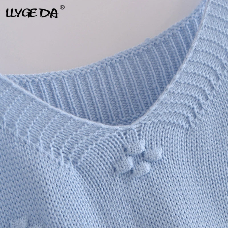 

Floret Knit Short Cardigan For Women Solid Camisole Long Sleeve Women Sweater 2021 Autumn Winter Fashion Casual Sweaters Woman