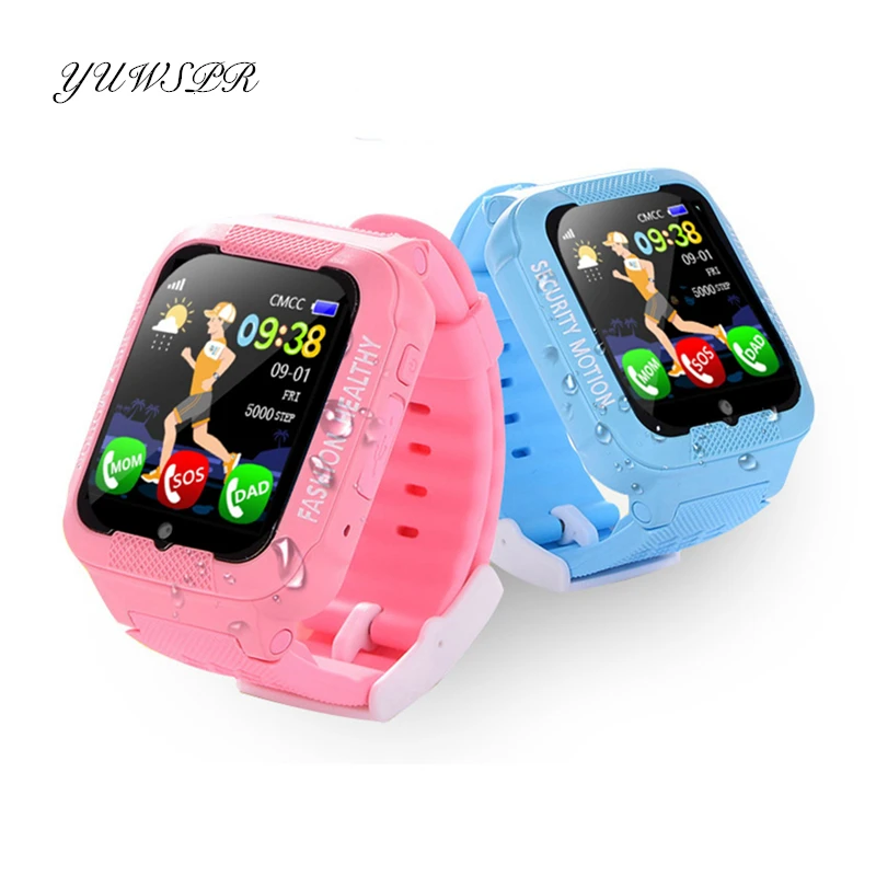 

Kids Tracker Watch GPS LBS Location Touch Screen Camera Open Waterproof SD Card Bluetooth SOS Call Watches Safe Baby Clock K3