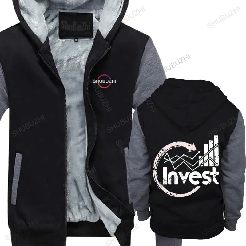 

Male Invest Stock thick hoodie Casual Man Streetwear Candlestick Forex Stock market warm hoody Oversize Streetwear For Men coat
