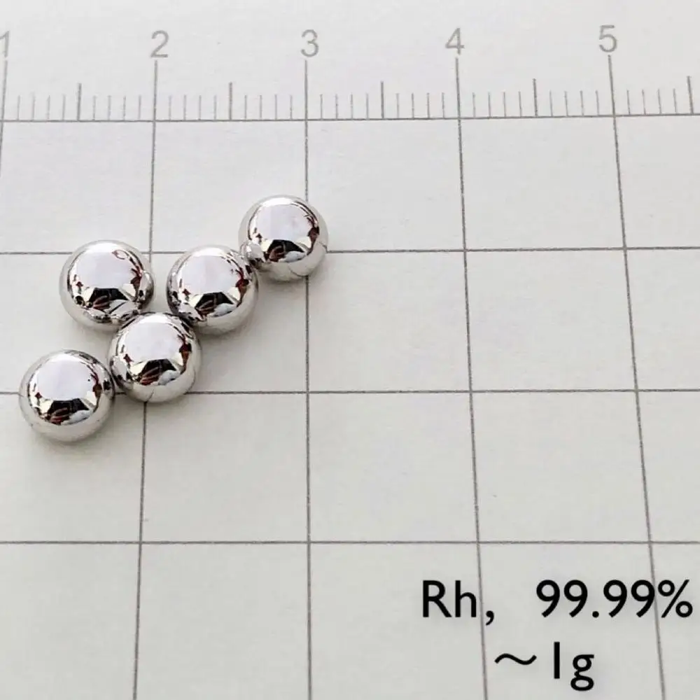 

99.99% purity rhodium metal element Rh rhodium melt ball (solid 1g pellet)