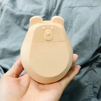 cute bear concrete storage tank mold animal shape cement candle vessel silicone mould trinkets storage box plaster resin mould