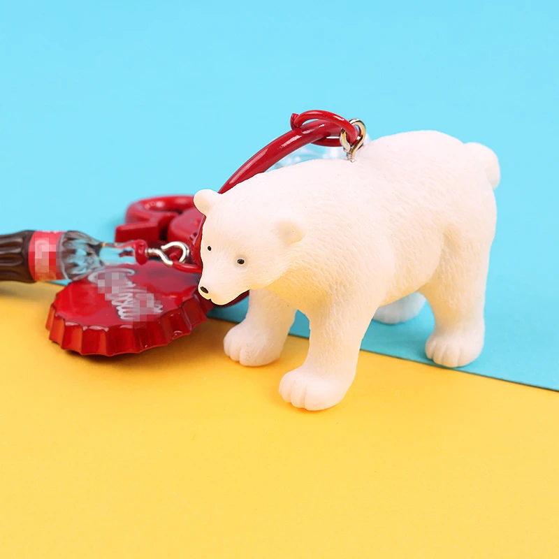 Kpop мультфильм милый брелок полярный медведь пакетик для кубиков льда кулон