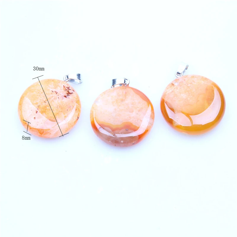 1 шт. круглая форма оптом натуральный камень агатовый опал розовый фиолетовый