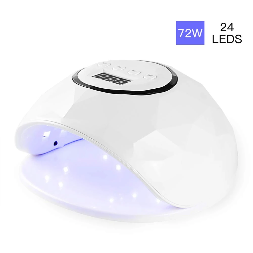 Светодиодный УФ Сушилка для ногтей 72 Вт СВЕТОДИОДНЫЙ с 4 таймерами лака покрытые