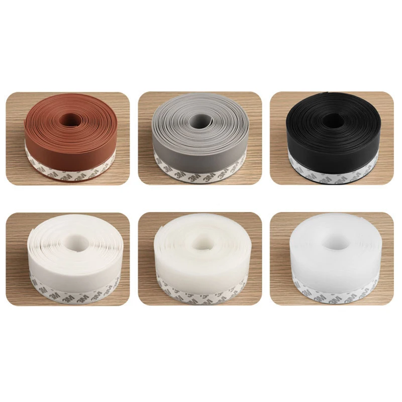 

Силиконовая уплотнительная лента, 5 м, сверхпрочная клейкая лента, уплотнительная лента для защиты от ударов о двери, окна