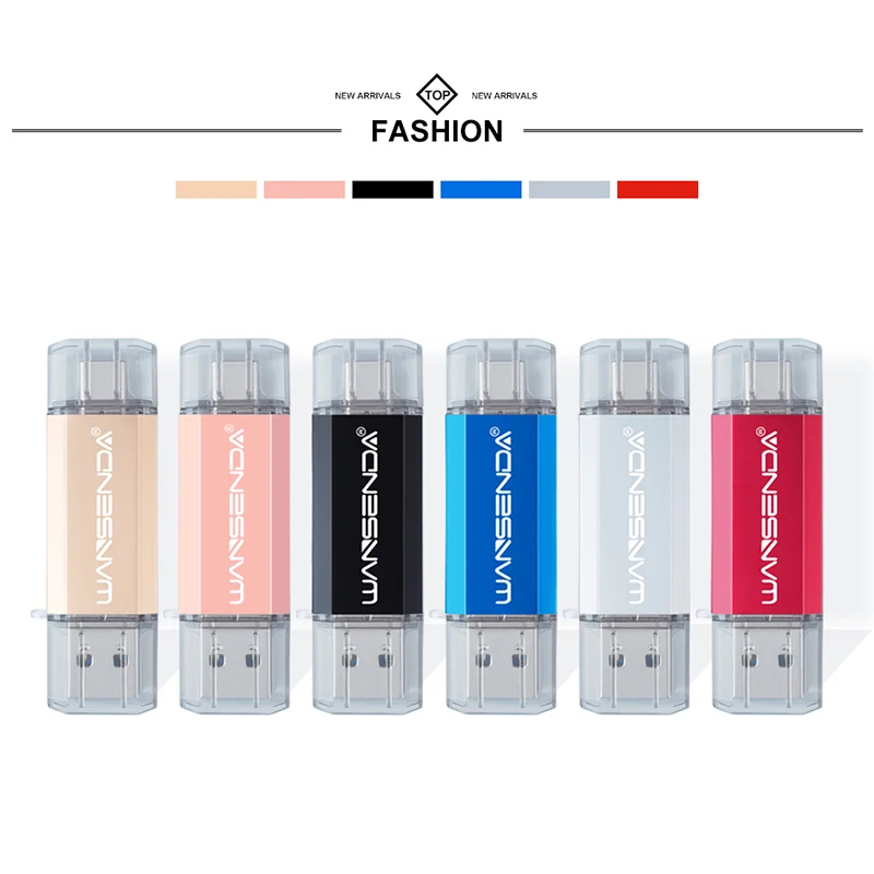 WANSENDA 2 в 1 флеш накопитель USB 3 0 Type C Флешка 512 ГБ 256 128 Гб OTG 64 32 карта памяти для