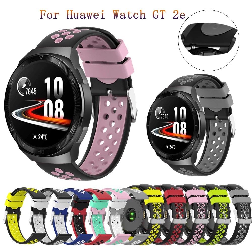 Ремешок для часов Huawei watch GT 2e / GT2 46 мм/GTR 47 мм силиконовый браслет Garmin Vivoactive 4 22
