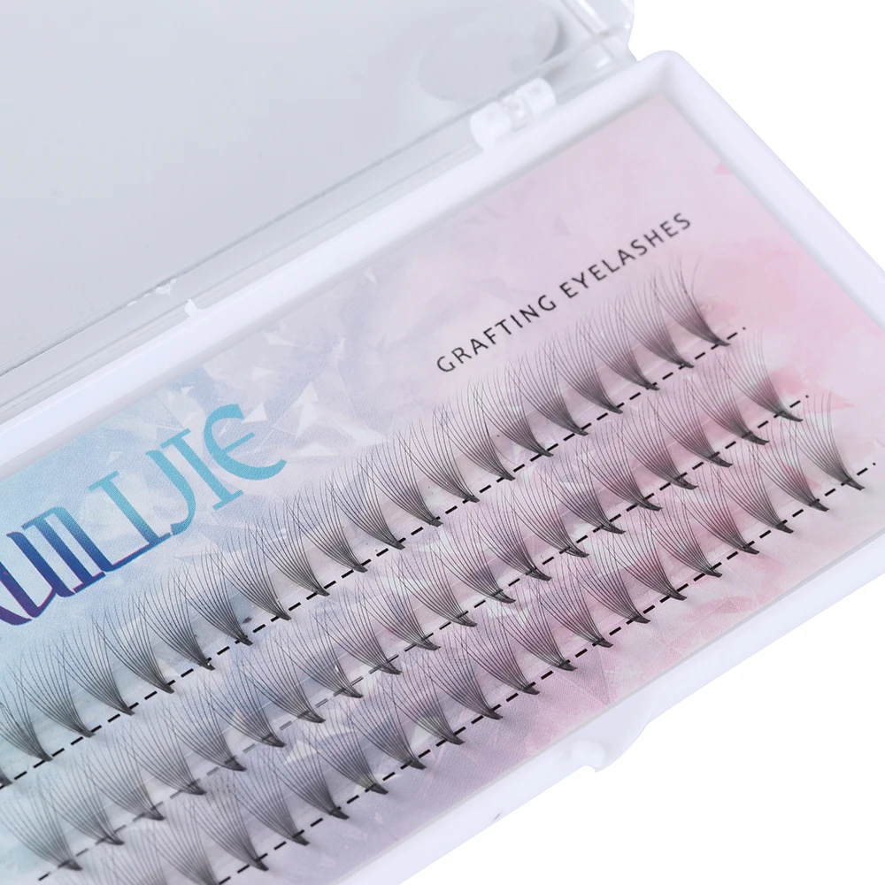 60 Кластерные толстые ресницы для наращивания C локон предварительно сделанные