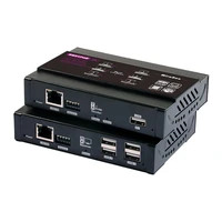 4k poe hdmi compatible extender kvm extender over ip up to 100m usb extender over single cat6 support remote power switch rs232