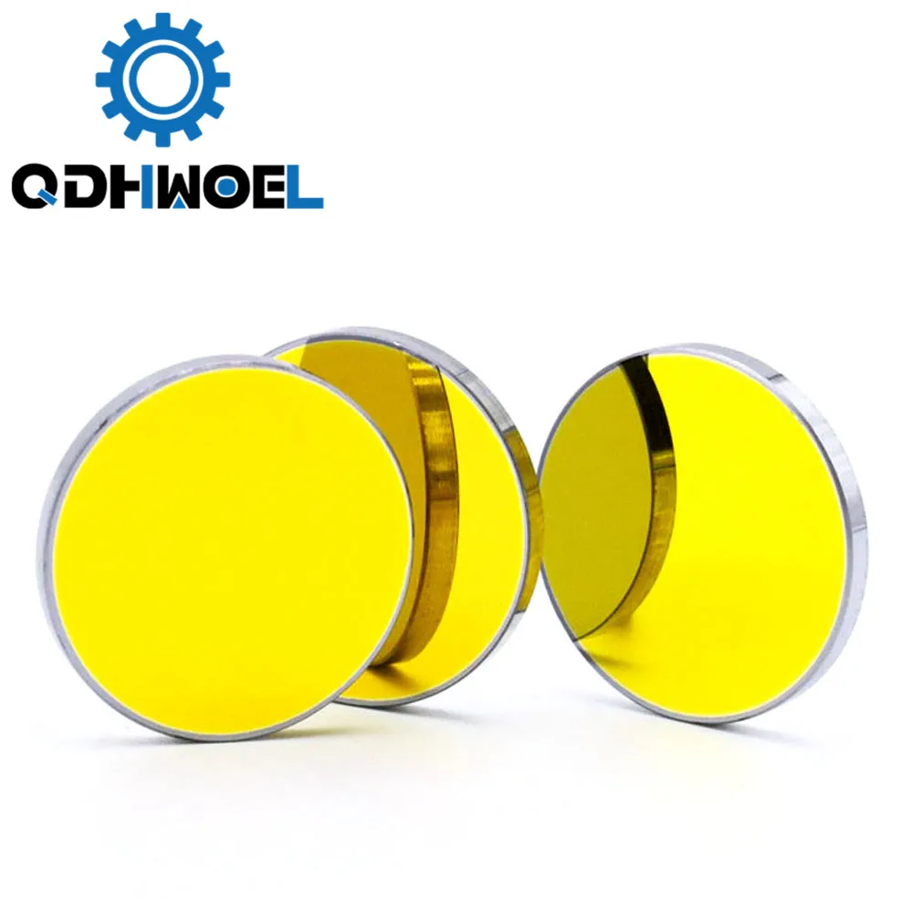 Co2 Laser Reflect Mirrors 19.05 20 25 30 38.1mm Gold-Plated Silicon For Laser Engraving Cutting Machine Free Shipping