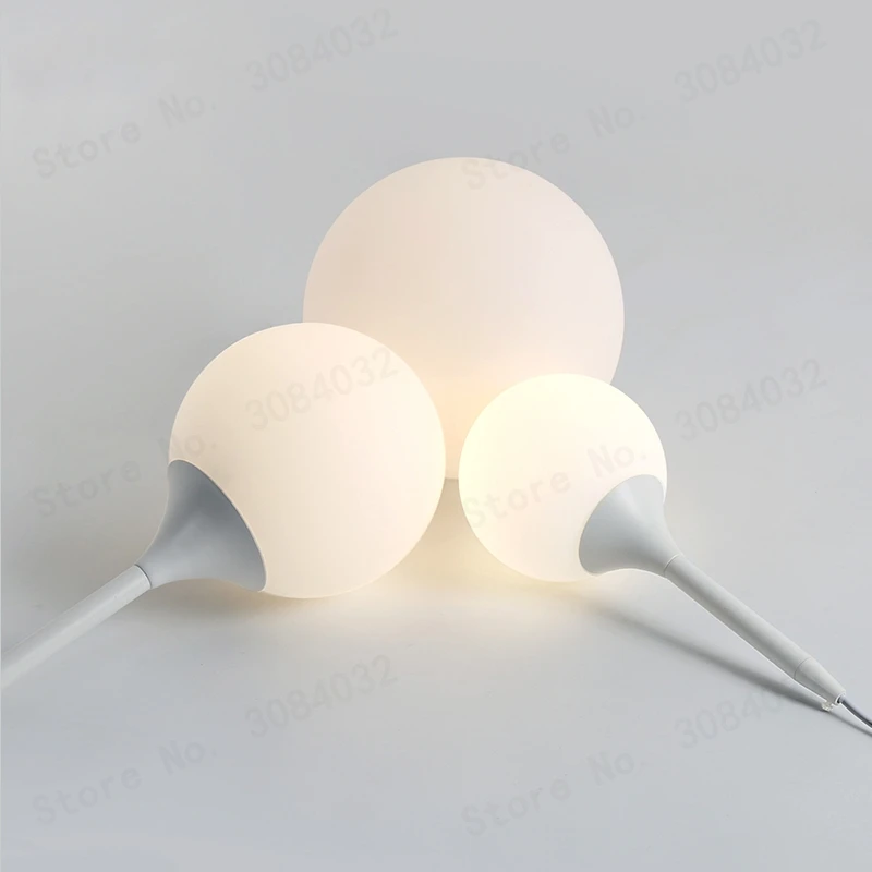 BQDBQBL светодиодный молочно белый стеклянный подвесной светильник лампа с