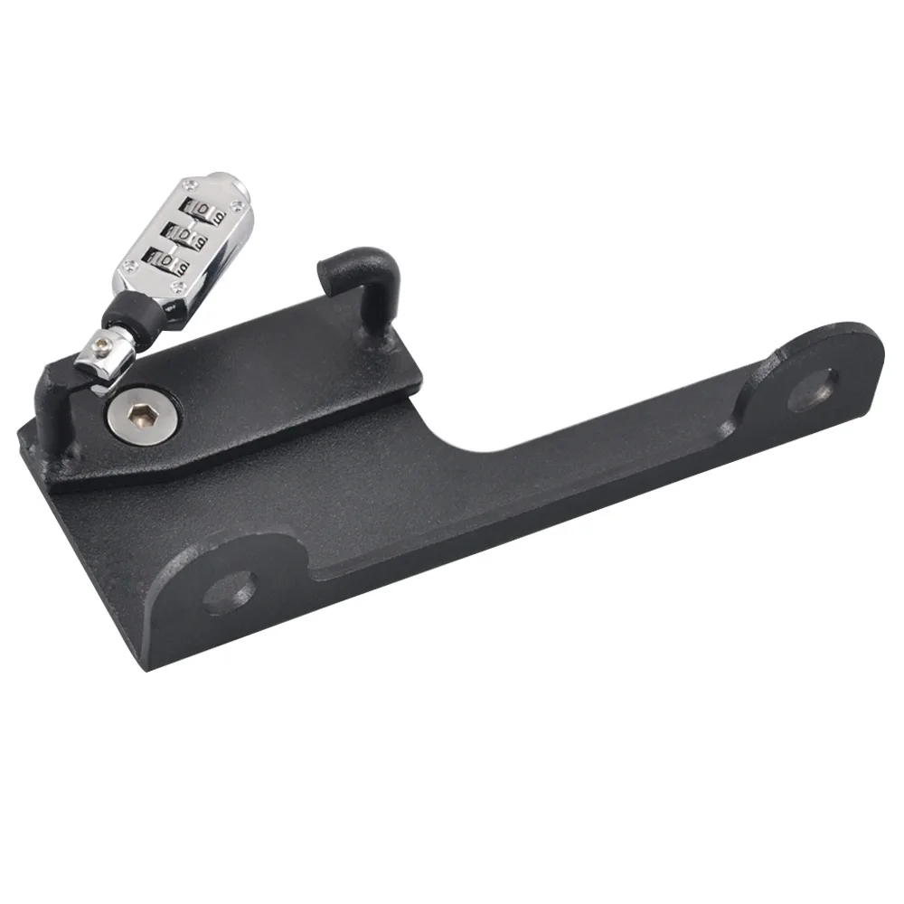 Мотоциклетный Противоугонный замок для шлема черный крепежный крючок из сплава