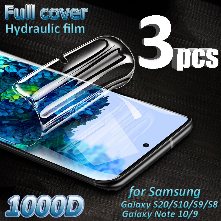 Гидрогелевая пленка для Samsung Galaxy S20 Ultra S10 Plus S9 S8 Note10 Note 9 HD гладкая