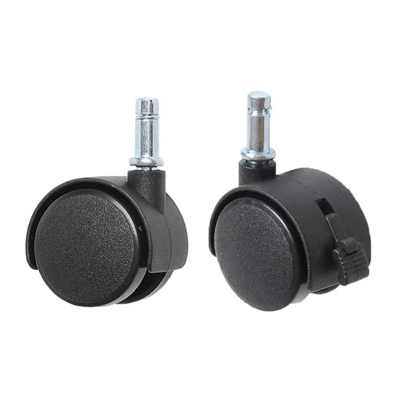 Универсальный бесшумный черный ролик с черным стержнем 4 шт. 1/1 5/2 дюйма