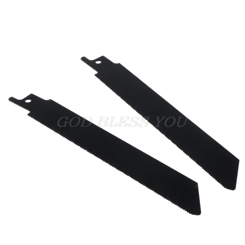 2 шт./компл. черные сабельные лезвия для резки металла Профессиональный набор