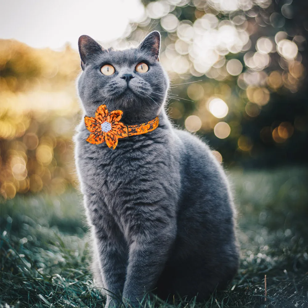 Рождественский ошейник для кошек товары Хэллоуина призраков регулируемый