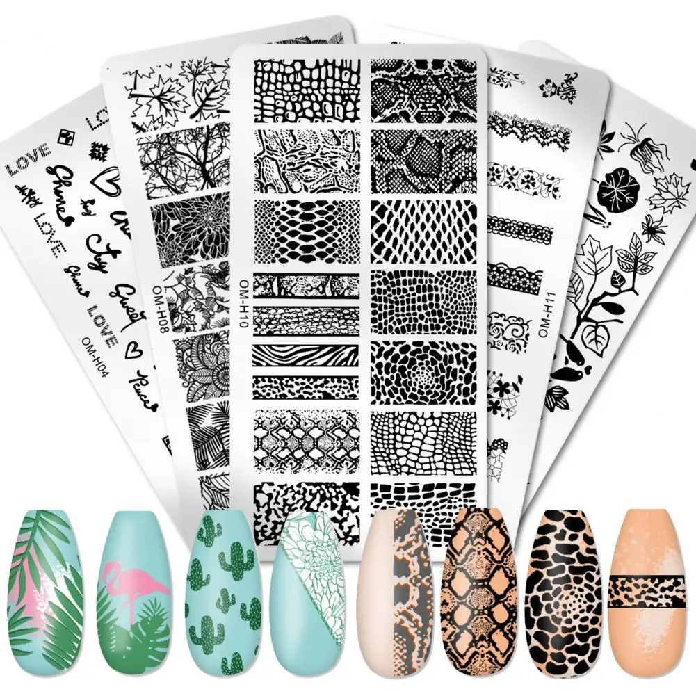 Nail Stamping Plates Cost-effective Precise Position Tools Art for Women Salon Nails Accessory | Красота и здоровье