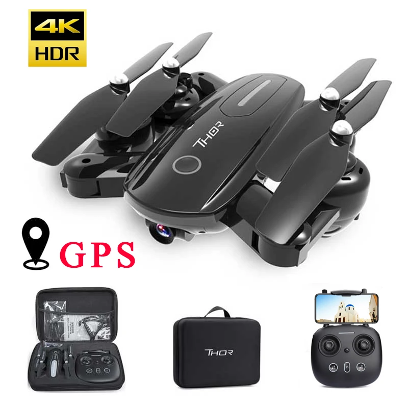 Радиоуправляемый квадрокоптер KaKBeir с GPS 4K Дрон оптическим потоком HD 1080P камера
