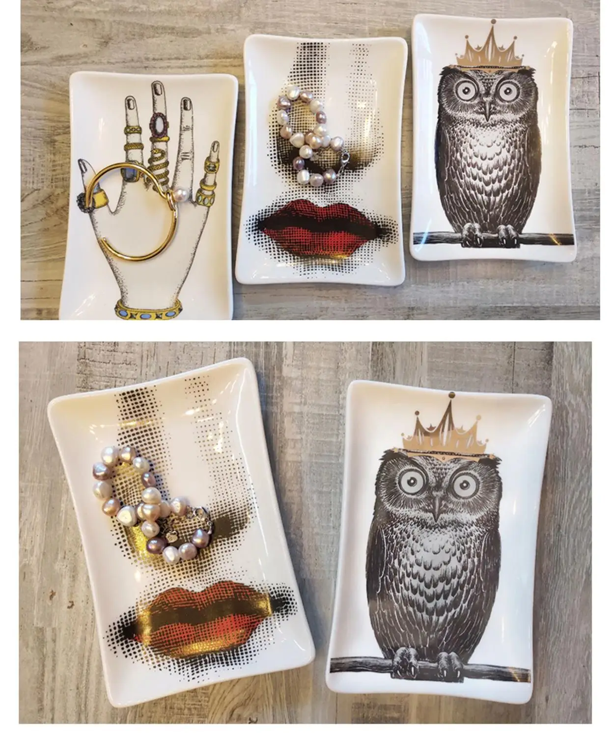 Керамический поднос для хранения ювелирных изделий тарелка демонстрации