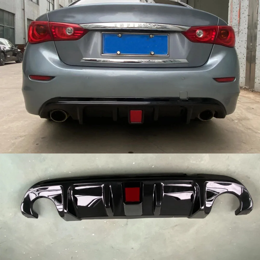 Рассеиватель заднего багажника со светодиодным черным спойлером для Infiniti q50
