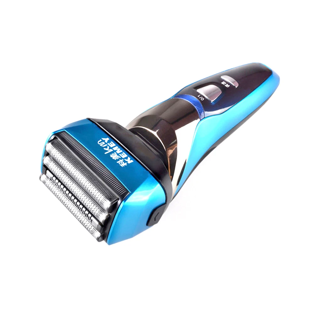 KM-8150Z 4 Blade Professional Wet & Dry Shaver Rechargeable Electric Shaver Razor for Men Beard Trimmer Shaving  LCD Display 43D enlarge