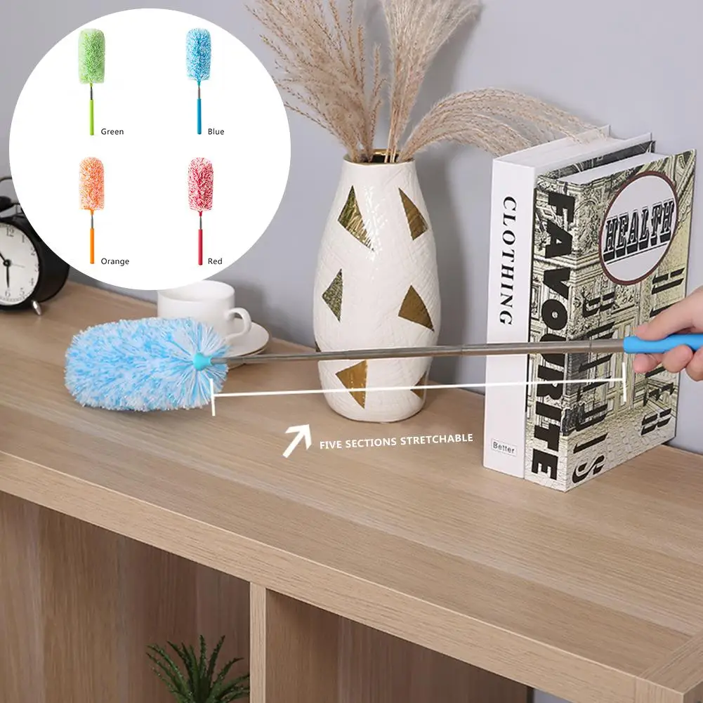 Регулируемая щетка для пыли из микрофибры удлинитель натягивания перьев