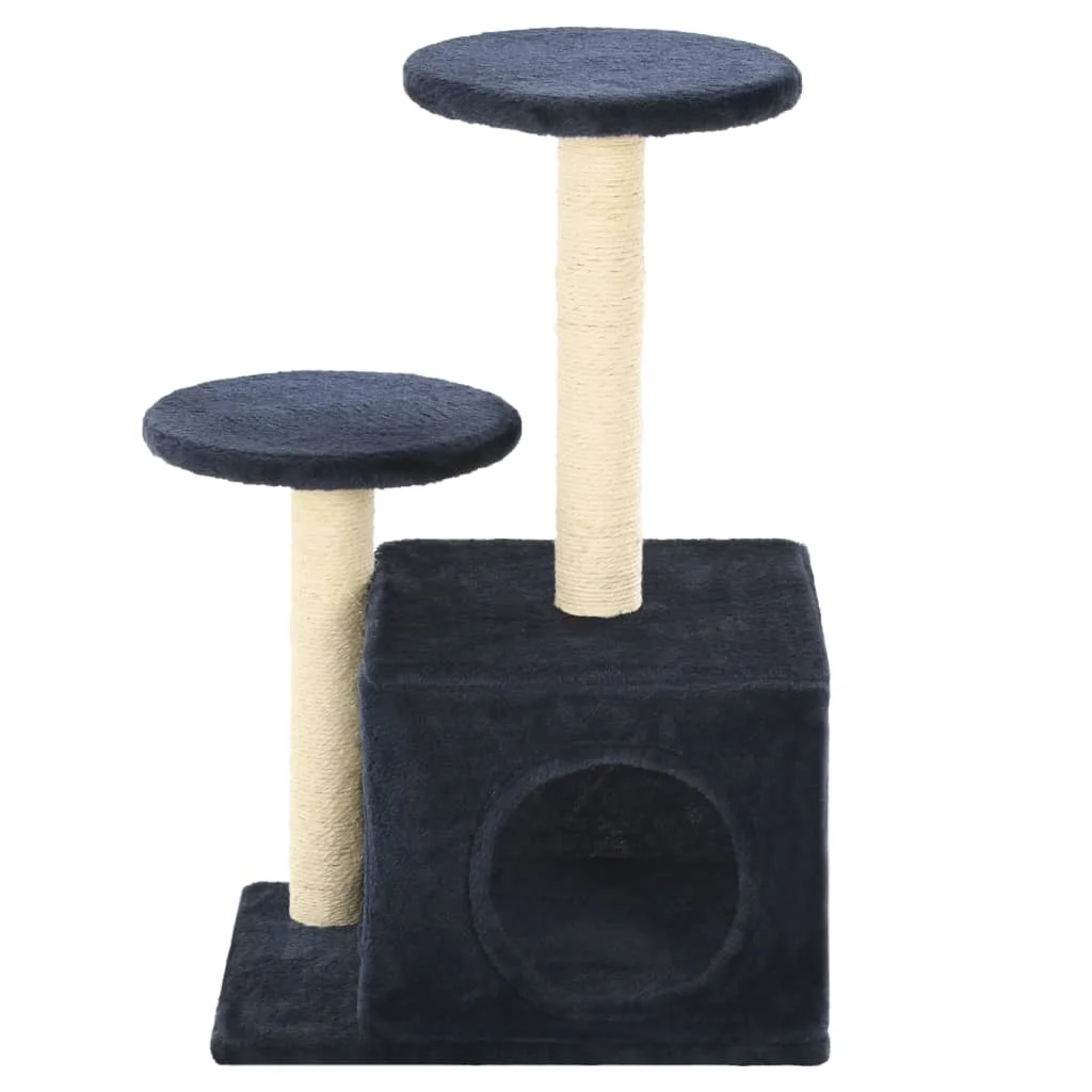 VidaXL Rascador para gatos con poste de sisal 60 см azul oscuro|Мебель и когтеточки| |