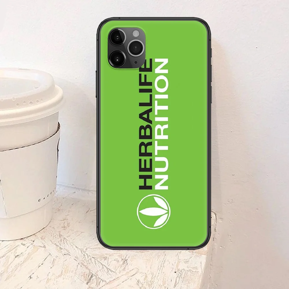 

Black and green Herbalife Luxury Phone Case For Iphone 4 4s 5 5S SE 5C 6 6S 7 8 Plus X XS XR 11 12 Mini Pro Max 2020 black Funda