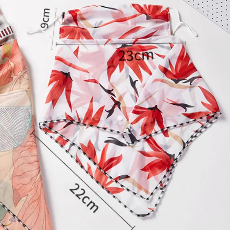 Летний солнцезащитный шарф маска для большого рта тонкие дышащие маски лица