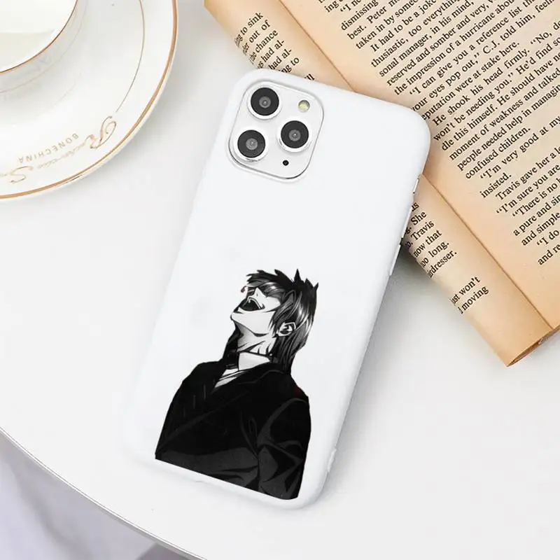

rem and misa death note Phone Case Candy Color White for iPhone 11 pro XS MAX 8 7 6 6S Plus X 5S SE 2020 XR