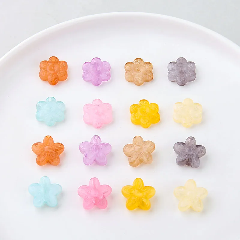 

Оригинальные серьги ручной работы «сделай сам», шпилька для волос, аксессуары для волос, свежий Цветущий полимер, перфорированные маленьки...