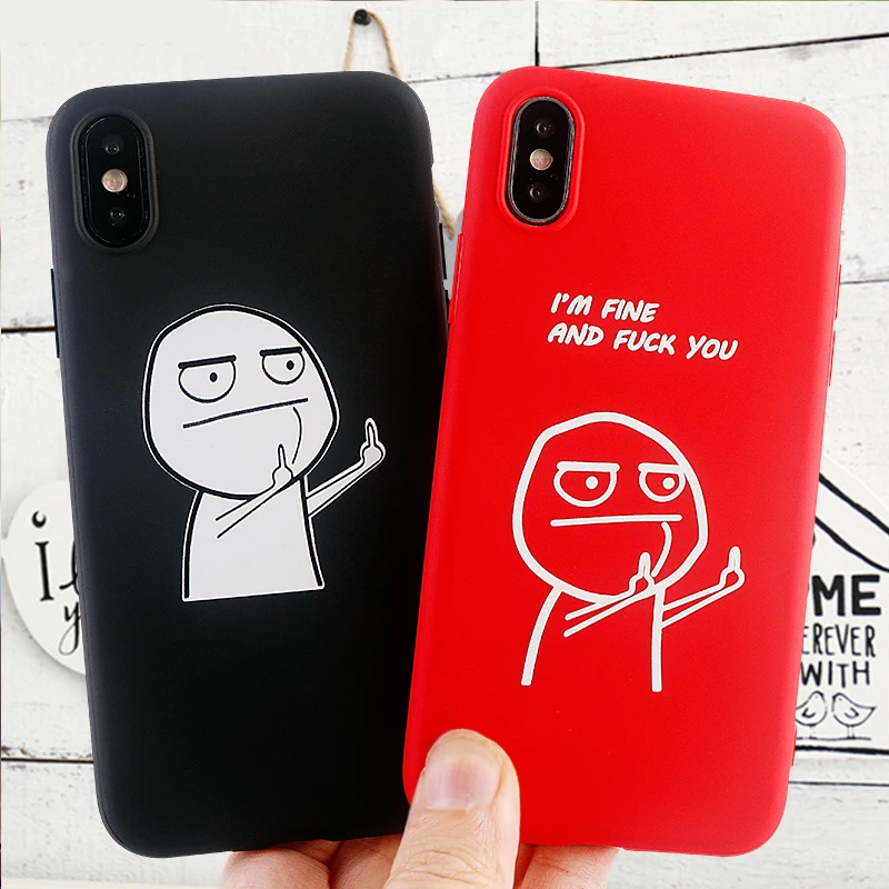 Fashion Cell Phone Cases for iPhone X XS MAX XR 11 6s 7 8 Plus Pro Case Cute funny Soft Silicone Fitted Cover Accessories |