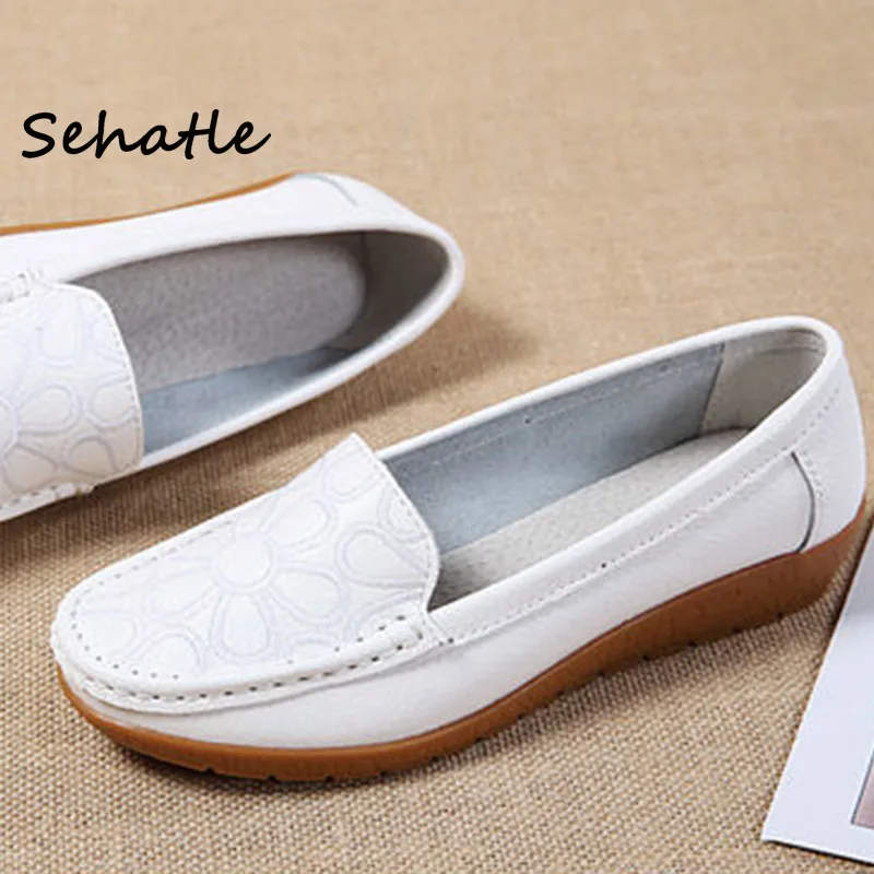 Новые водонепроницаемые Мокасины 2020 плоская платформа Sehatle женская обувь без