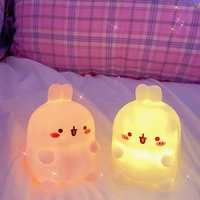cartoon rabbit led night light bedroom decor night lamp hristmas gifts for kidbabychildren bedroom bedside lamp