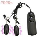 Вибратор для сосков, грудные зажимы, массаж, Стимулятор клитора, вибрирующее яйцо, интимные игрушки для женщин, женская мастурбация