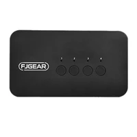 fjgear kvm switch 4 port manual hdmi compatible kvm switch 4 in 1 out multiple computers share usb device monitor