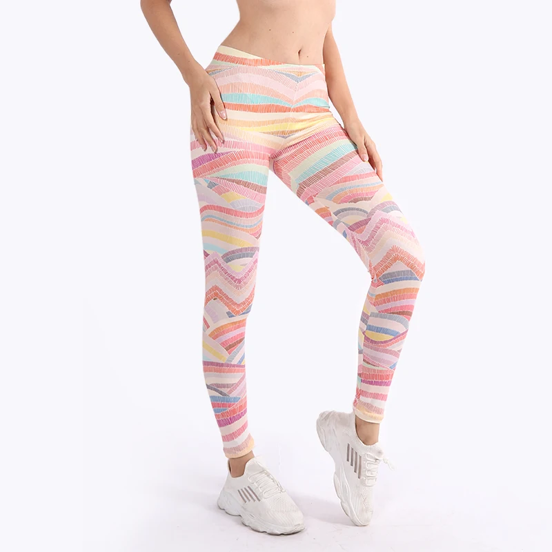 

Brand Hot Sales Leggings Mandala Mint Print Fitness legging High Elasticity Leggins workout Legins Trouser Pants for women