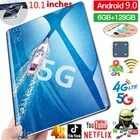 Планшетный ПК 10,1 дюймов 6G + 128 Гб WiFi планшет Android 9,0 Bluetooth игровой планшетный компьютер с двойной камерой