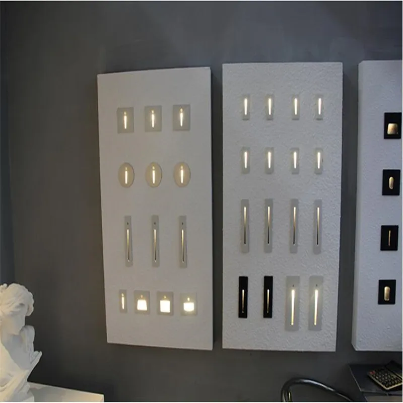 Настенный светильник утопленный лестницы Светильник светодиодный 3W ПИР