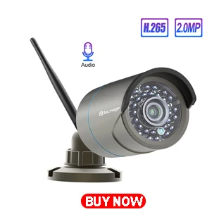 Techage H.265 4CH 1080P Беспроводной NVR комплект Wi-Fi система безопасности 2MP аудио звук Открытый CCTV IP камера P2P комплект видеонаблюдения