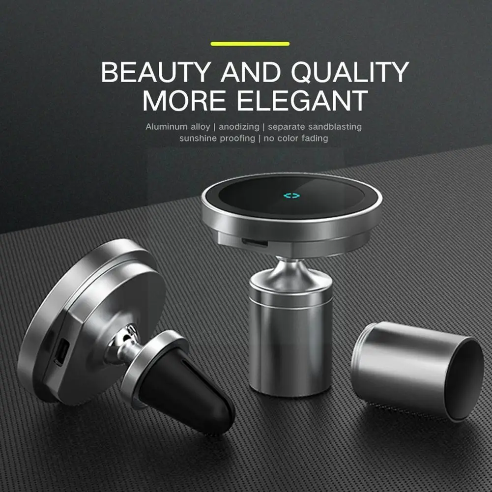 

15w New Magnetic Charger For 12 Pro Max Mini Magsafing Car Holder Wireless Charger Charging Car Phone Holder Stand 2 P1f4