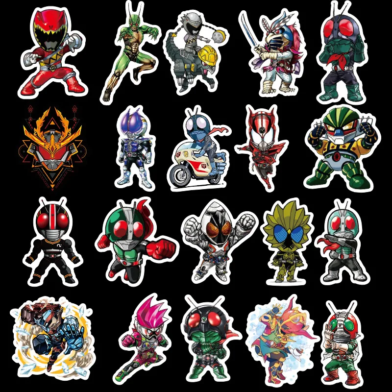 

50pcs Kamen Rider Stickers Anime Pegatina For Children On The Laptop Fridge Phone Skateboard Suitcase Funny Cool Sticker
