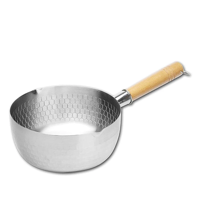 

Japanese Pan Non-Stick Pan Noodle Pot Kitchen Accessories Milk Pot Wooden Handle Pot Tableware Pan Home Cooking Tools