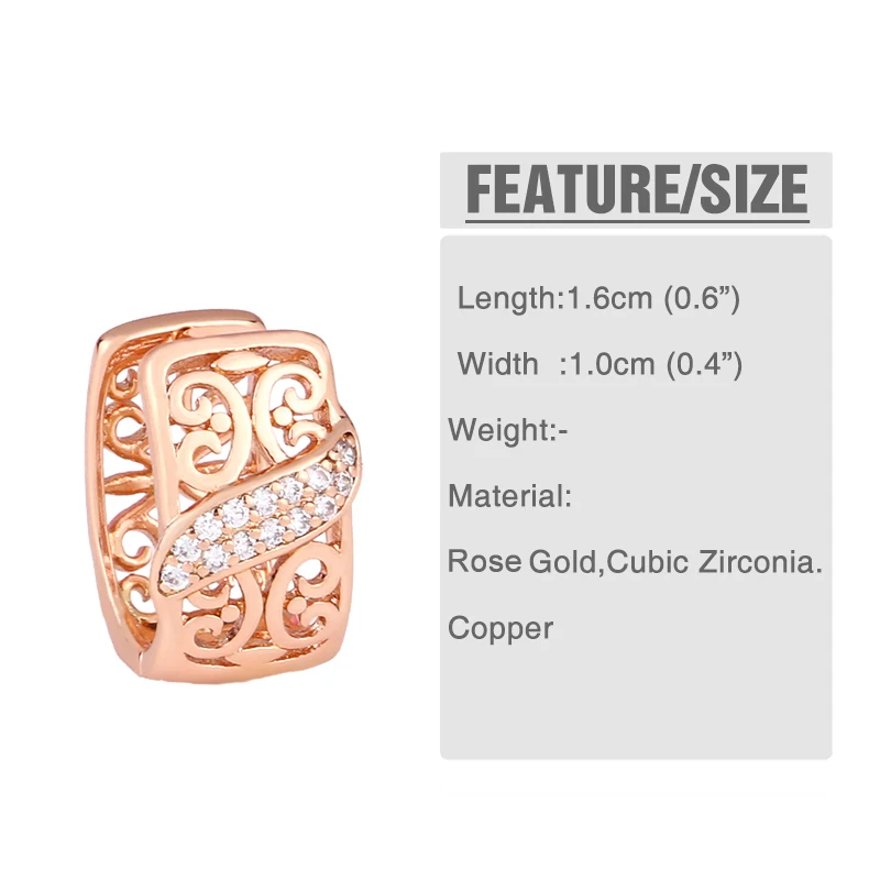 Новинка серьги для помолвки с розовым цветком из циркония и золота 585 свадебные