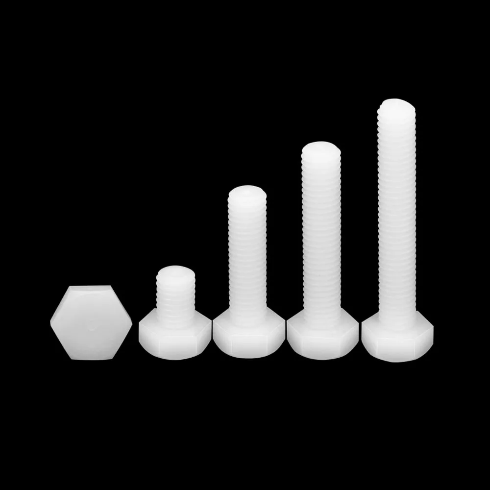 Болт с шестигранной головкой и изоляцией из белого нейлона размер 1/5/10/50X Модель