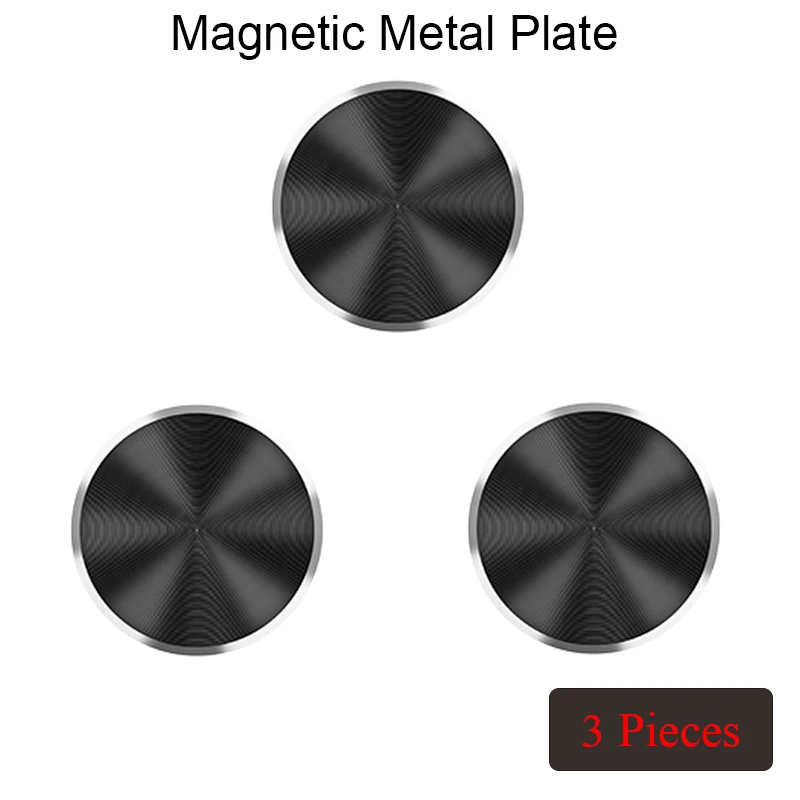 Plating Aluminum Alloy Sticker on Magnetic Car Holder for Huawei Y9 2019 Metal Sheet Mount Magnet Honor 9 10 Lite | Мобильные