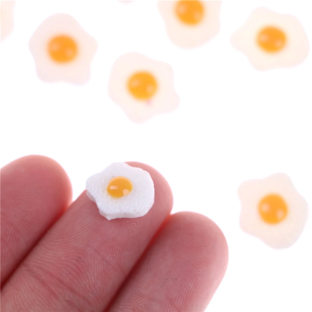 

10 шт. S L Diy полимерные жареные яйца 1:12 белое яйцо с плоским основанием кабошоны для кукольного домика миниатюрная еда «сделай сам» Скрапбукинг